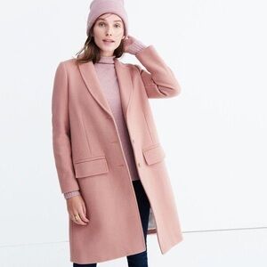 Madewell Teatro Swing Coat Old Rose Pink Size 0